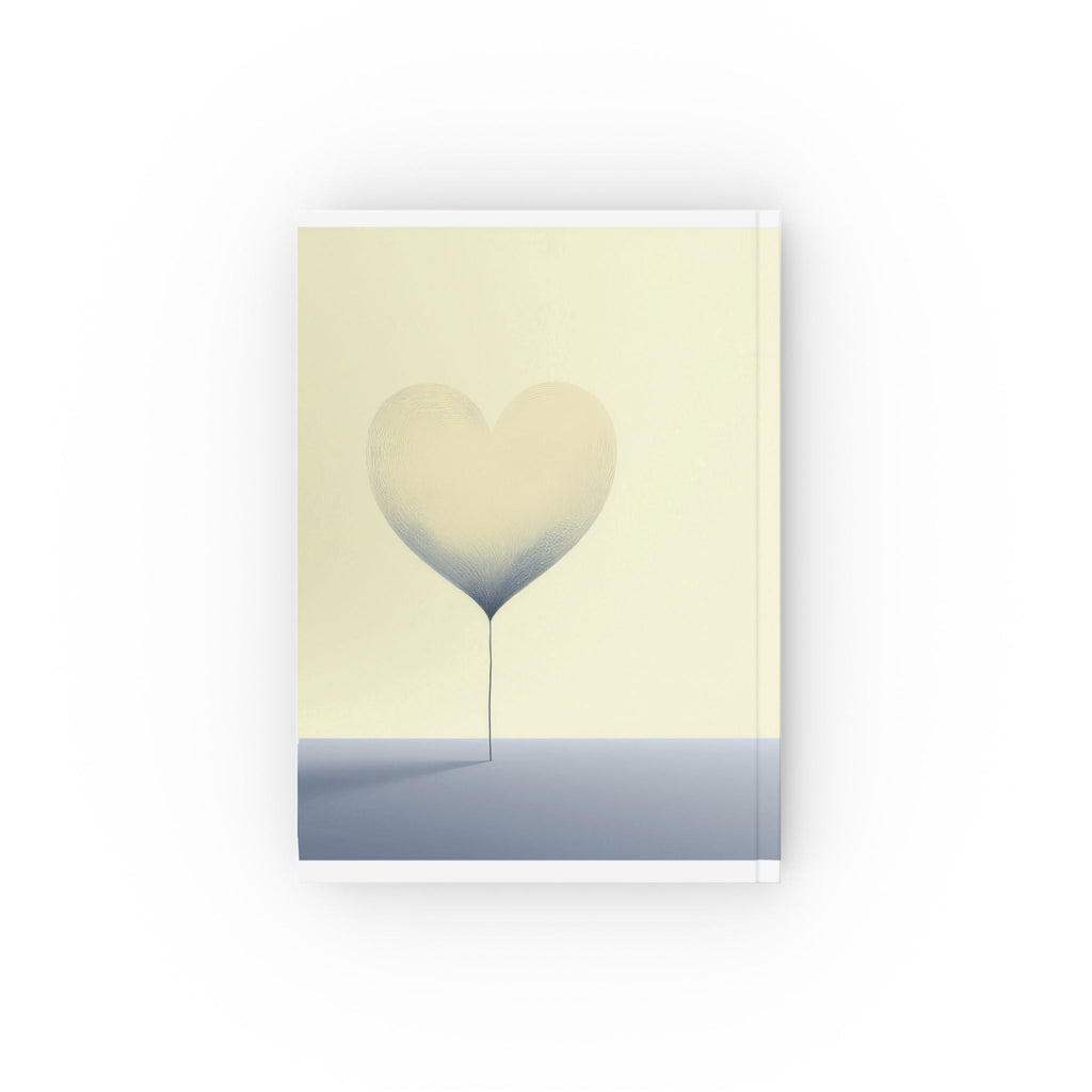 Hardback Journal with Minimalist Heart Design Lined Unlined or Graph Pages