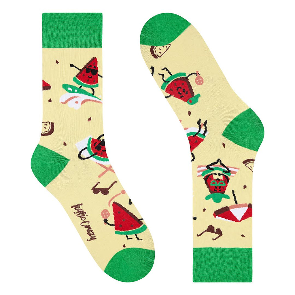 One in a Melon Watermelon Socks