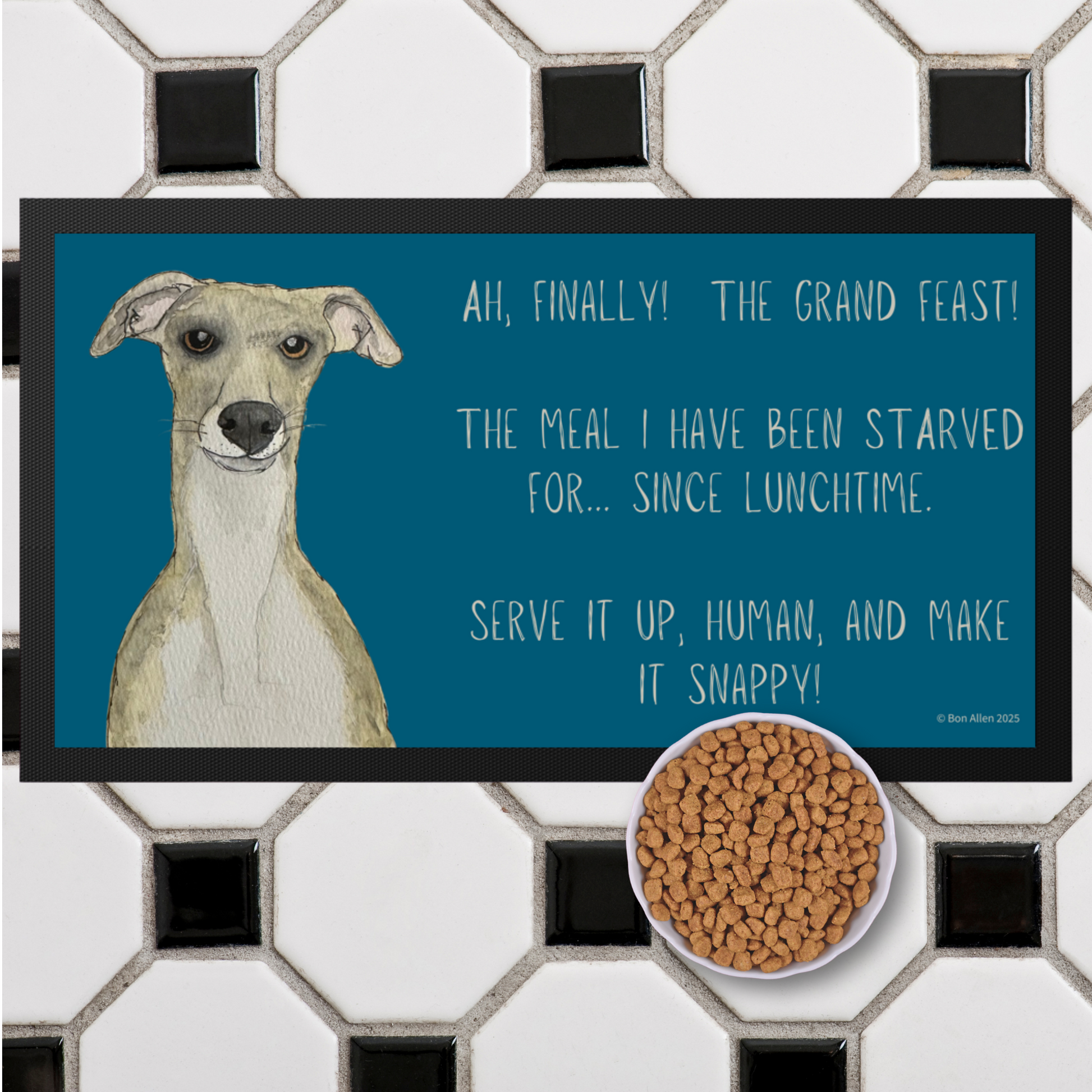 Whippet Real Good Feast Mat