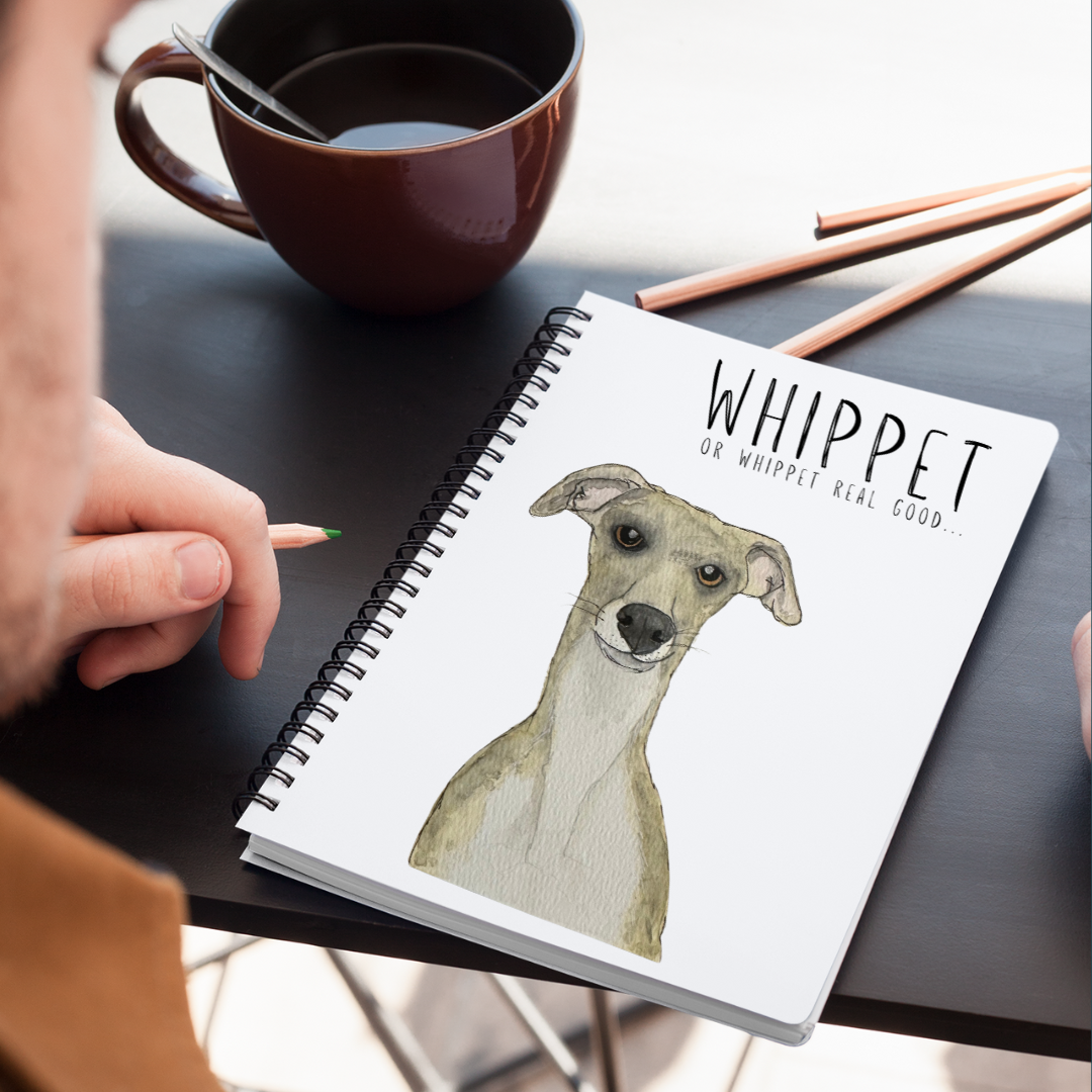 Whippet Real Good Notebook for Creative Zoomies