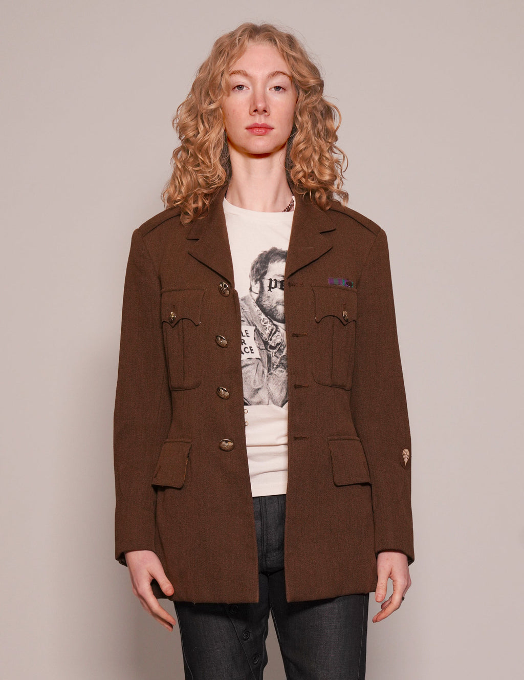 Vintage Parachute Regiment Dress Jacket in Pure New Wool