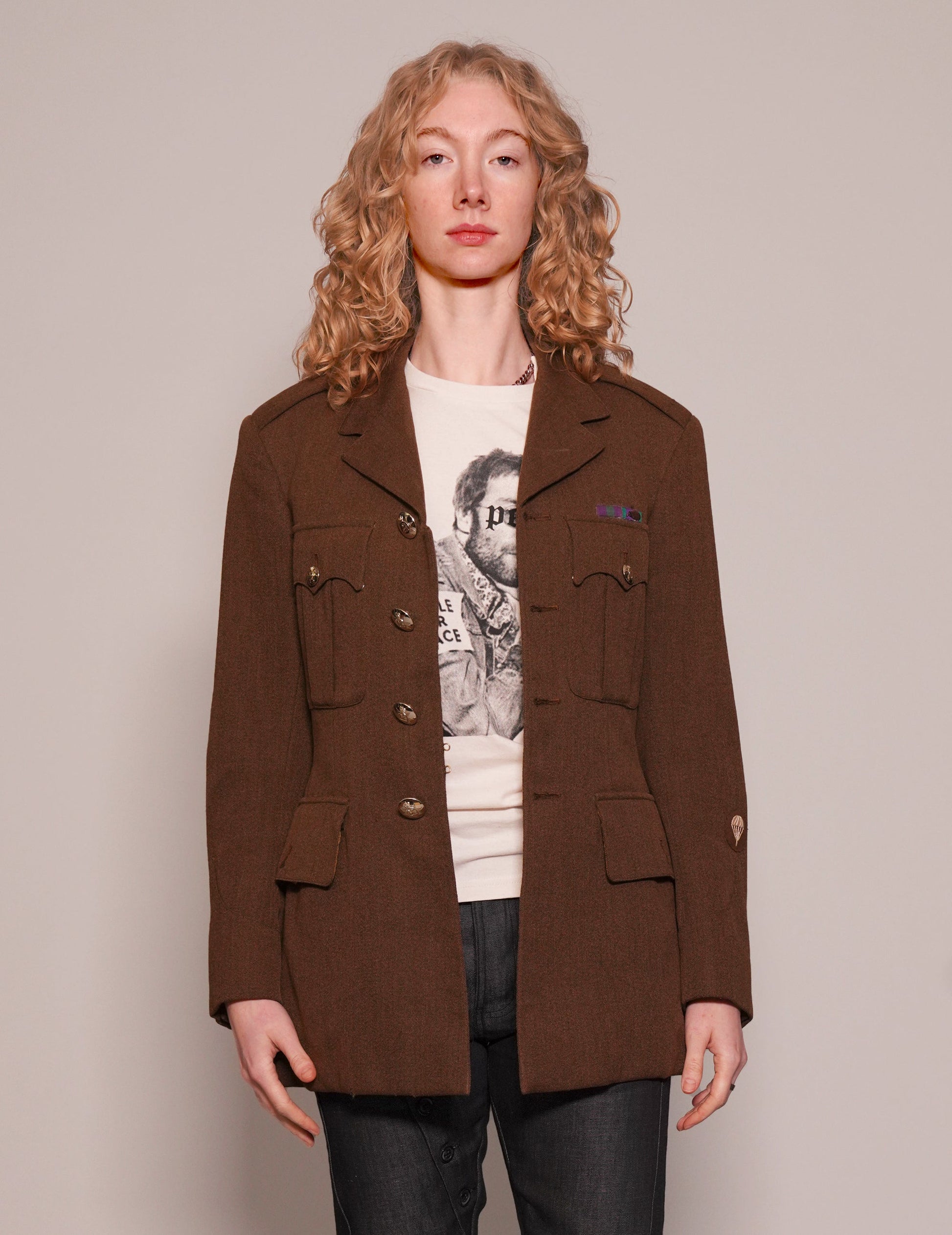 Vintage Parachute Regiment Dress Jacket in Pure New Wool