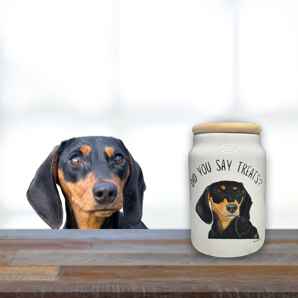 Handmade Dachshund Treat Jar