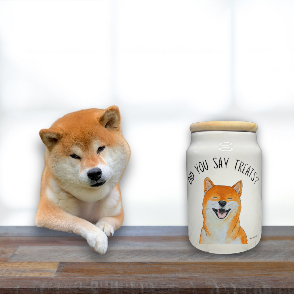 Treats I Prefer Tribute Shiba Inu Ceramic Treat Jar