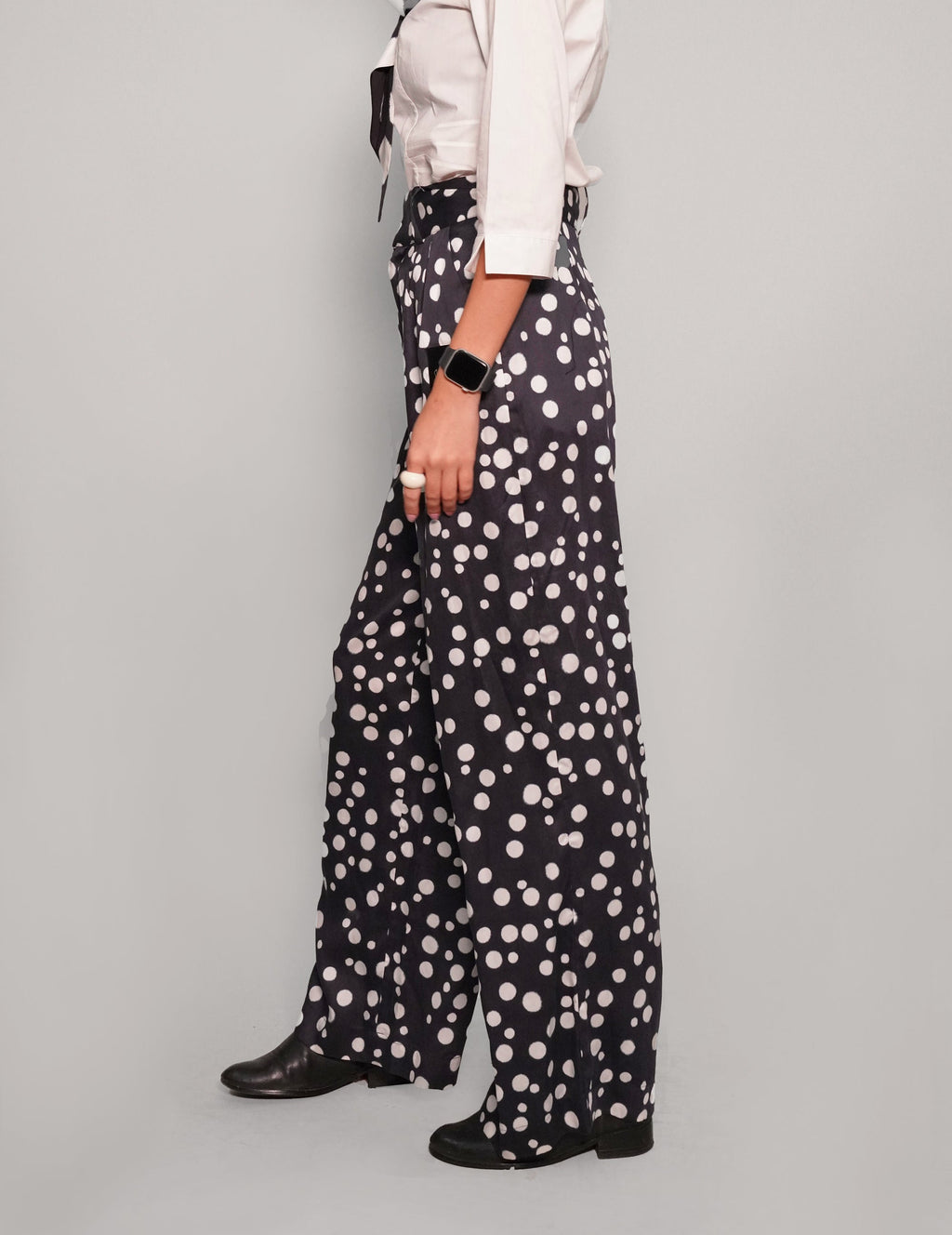 Polka Dot Trousers in Tencel