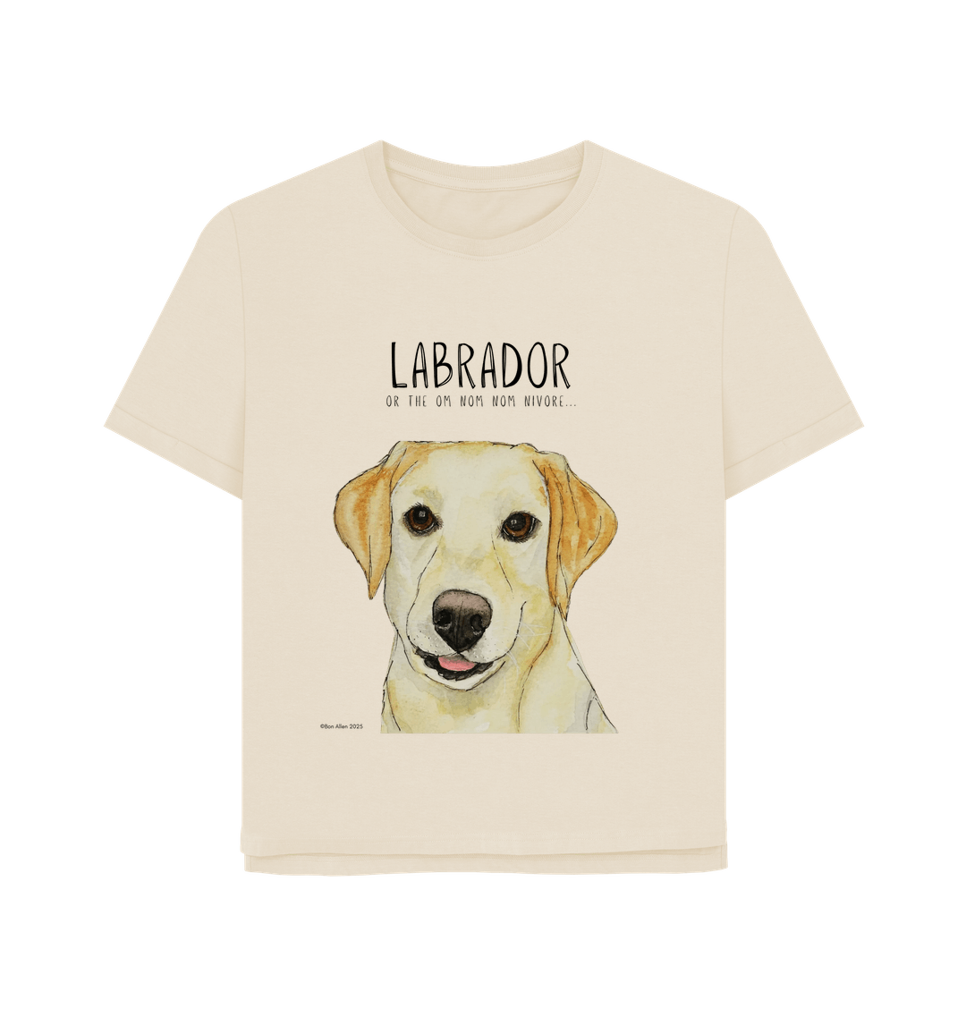 Feed Me Snacks and Compliments Yellow Labrador Relaxed Fit Tee