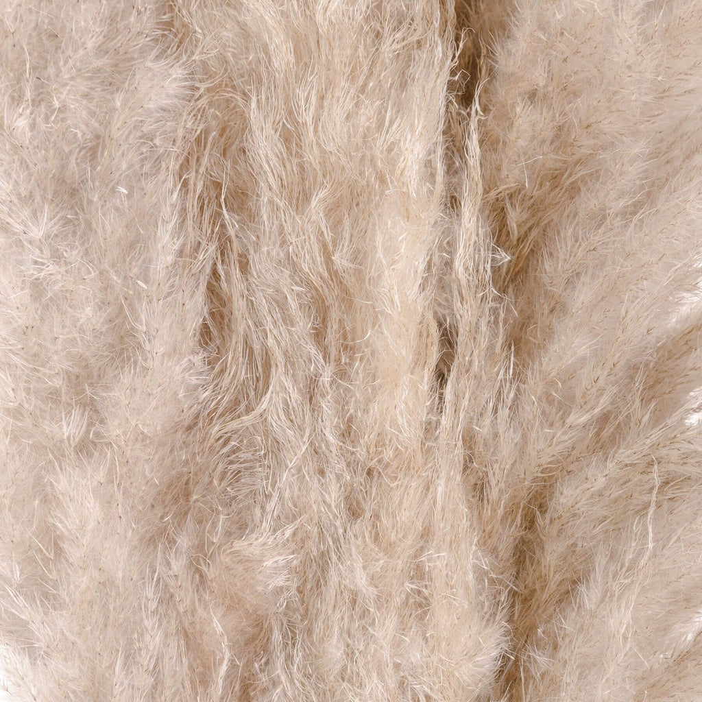 Natural cream dried pampas grass stem in stoneware vase, 110cm tall, for minimalist or lavish home dÃ©cor by RoomLondon at brixbailey.com