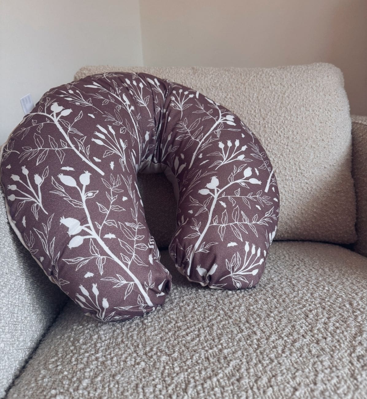 Mini Moon Nursing Pillow in Rosehip