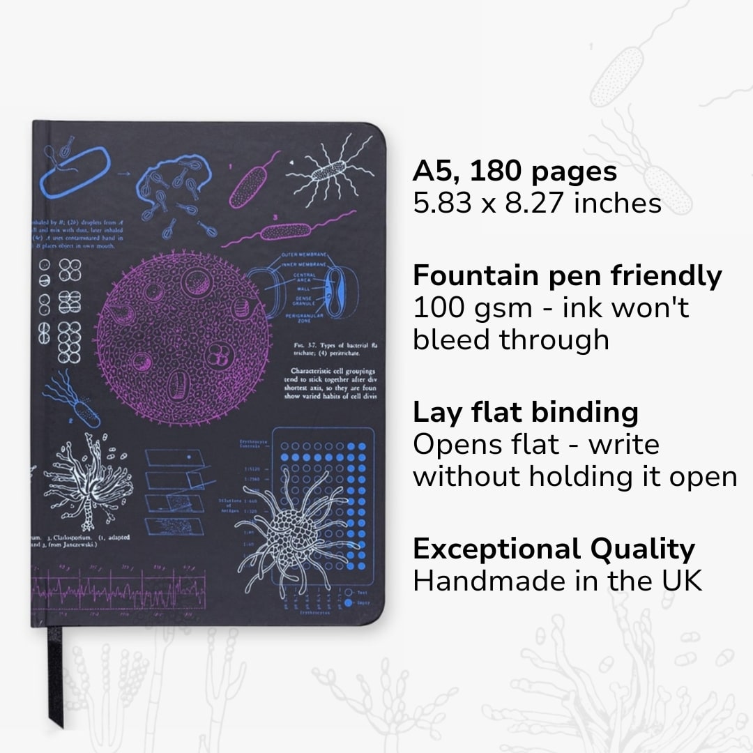 Microbiology A5 Hardcover Notebook