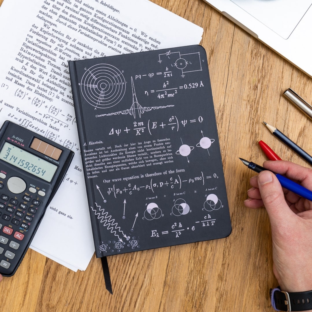 Quantum Physics A5 Hardcover Notebook