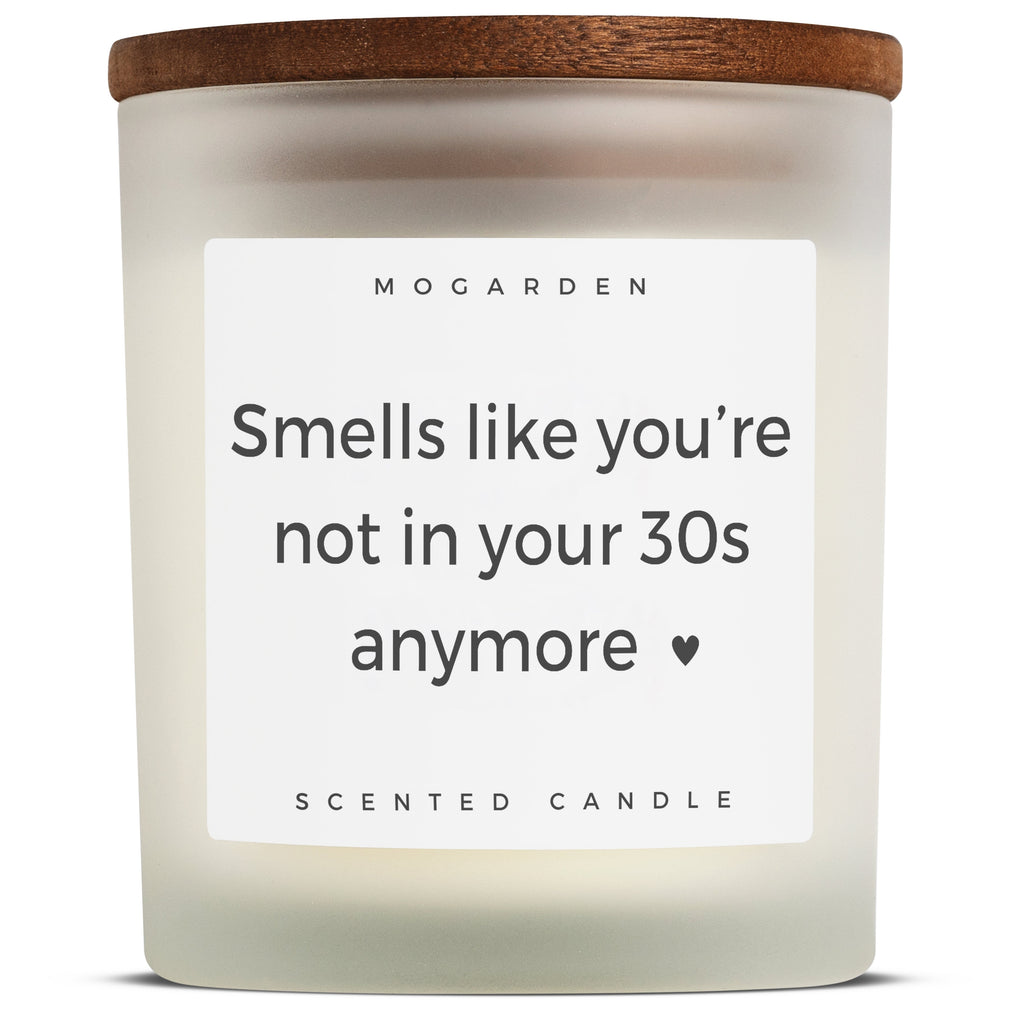 40th Birthday Candle Gift for Women and Men, Luxury Vanilla Soy Wax 220g