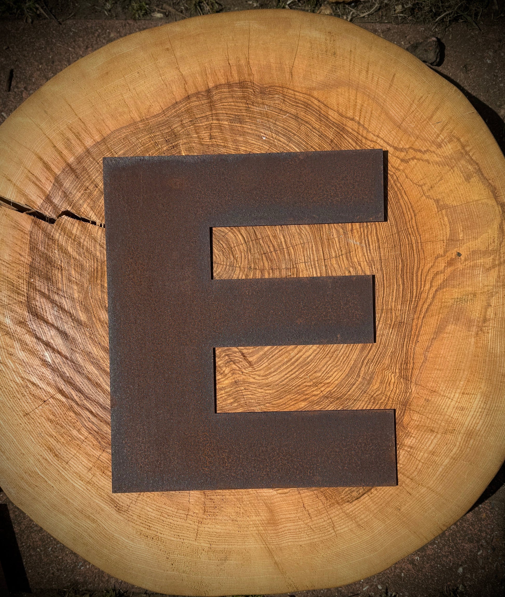5 inch Fat Font Rusty Metal Letters A-Z 0-9