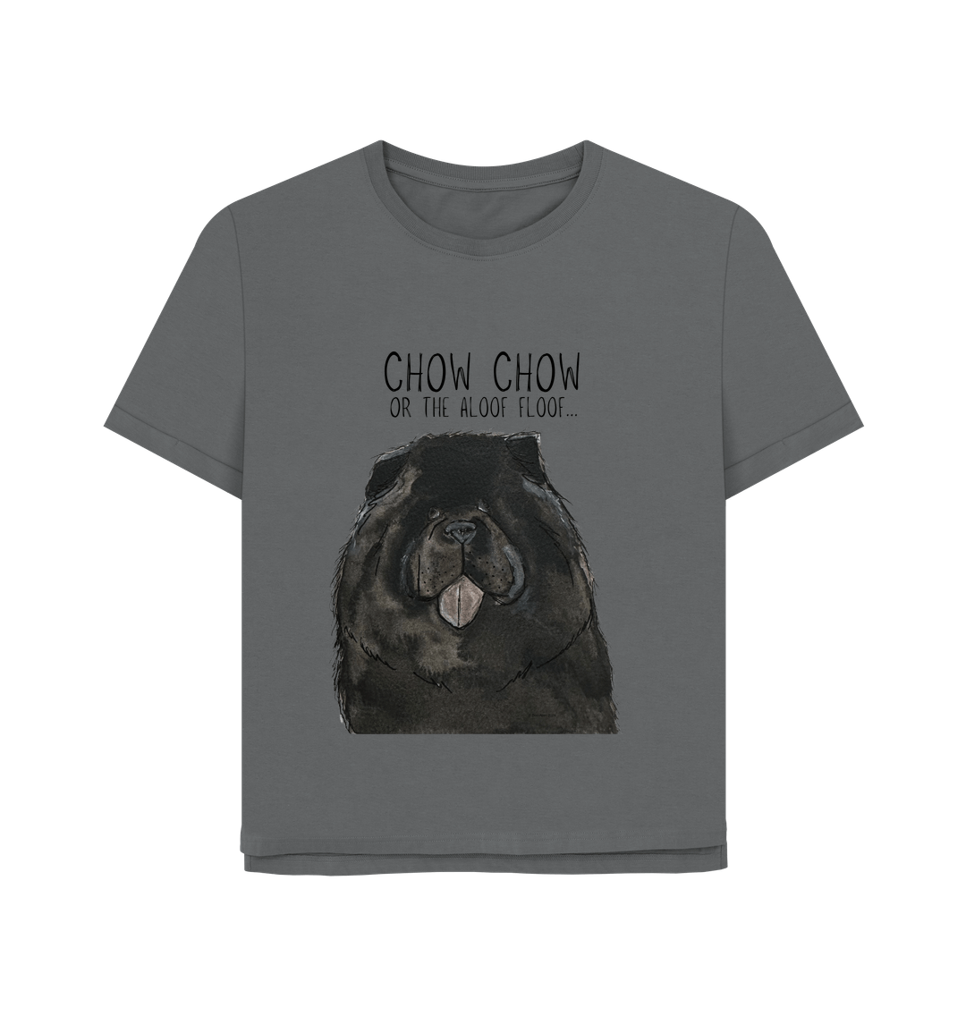 Black Chow Chow Women's Relaxed Fit T-Shirt The Aloof Floof