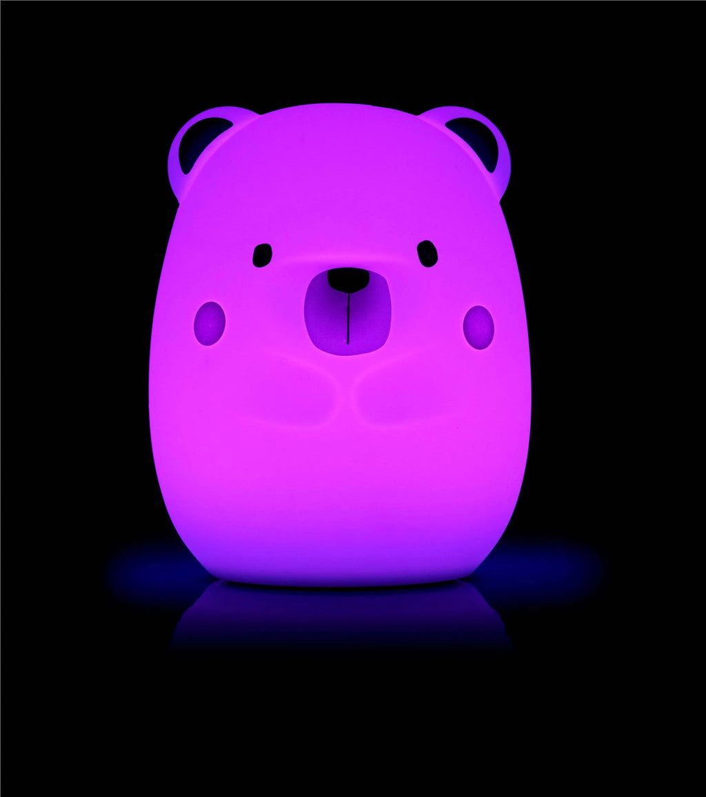 Yum Bear Big Silicone Night Light Rechargeable Colour Changing Sensory Lamp
