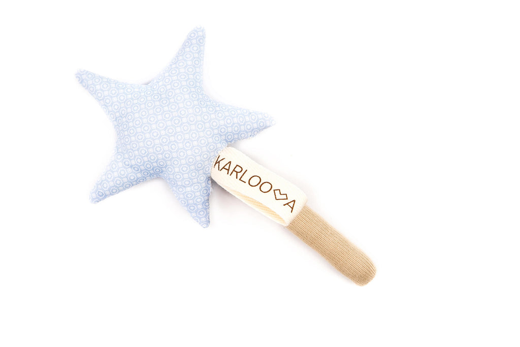 Magic Wand & Comfort Blanket by Karloova – Stimulating Baby Toy Set by Karloova at www.brixbailey.com
