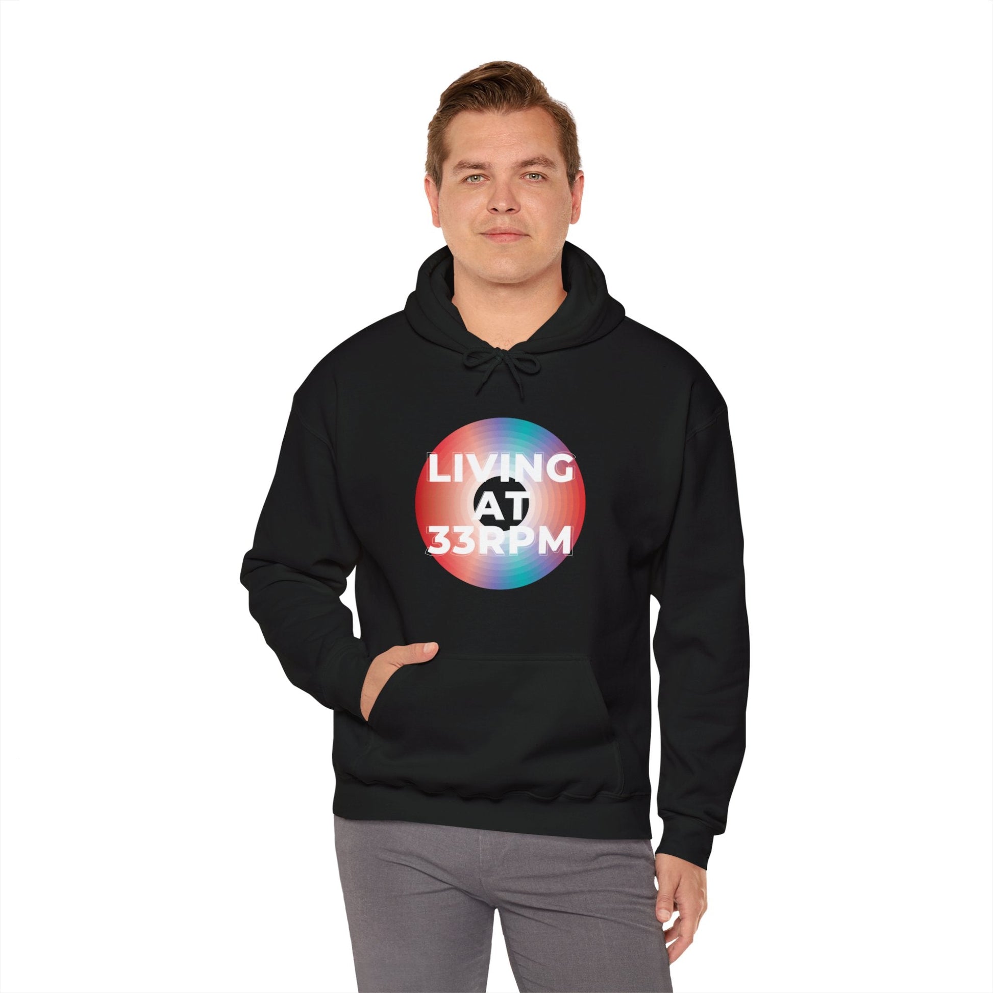 Living at 33rpm Men's Hoodie