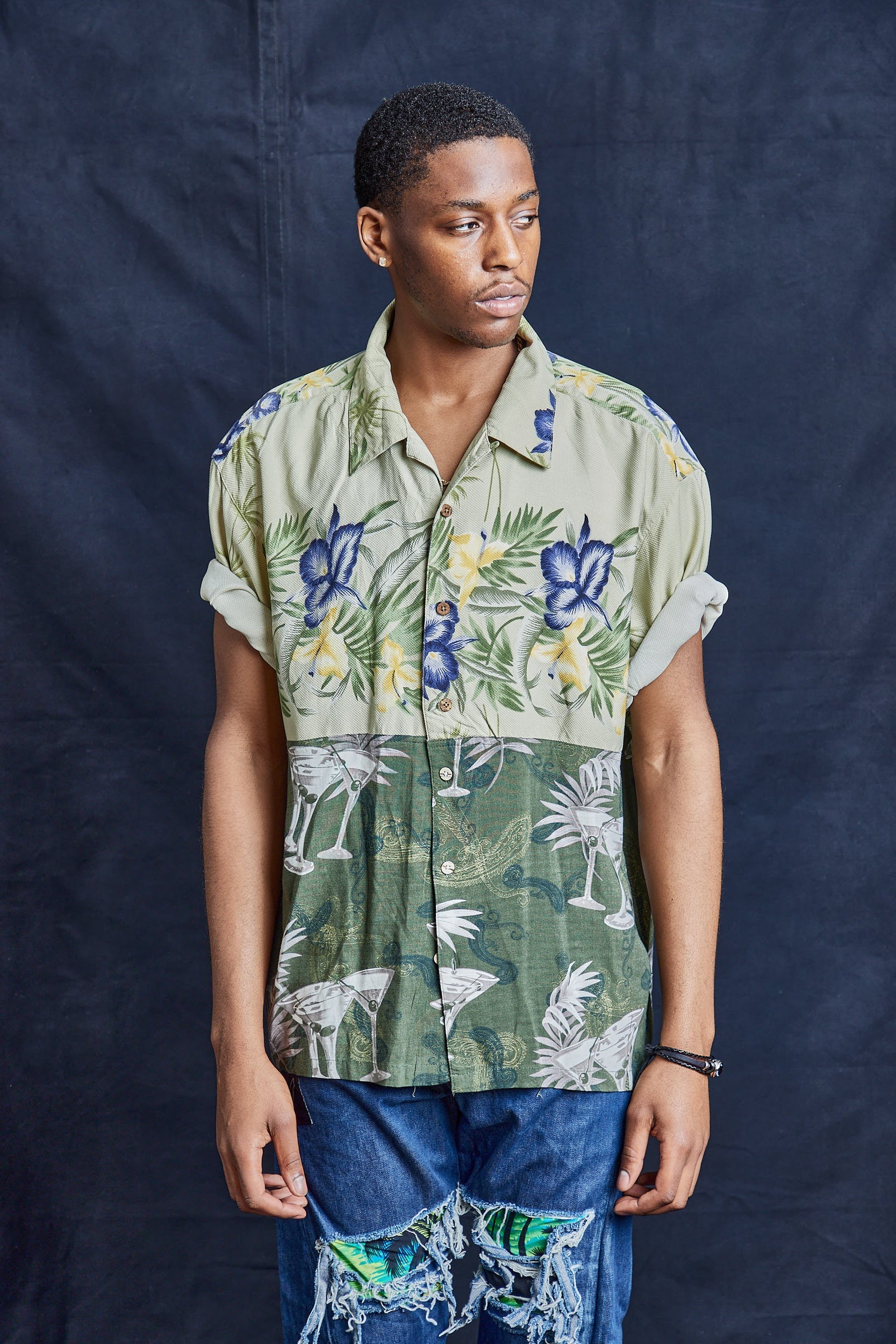 50/50 Hawaiian Shirt Martini