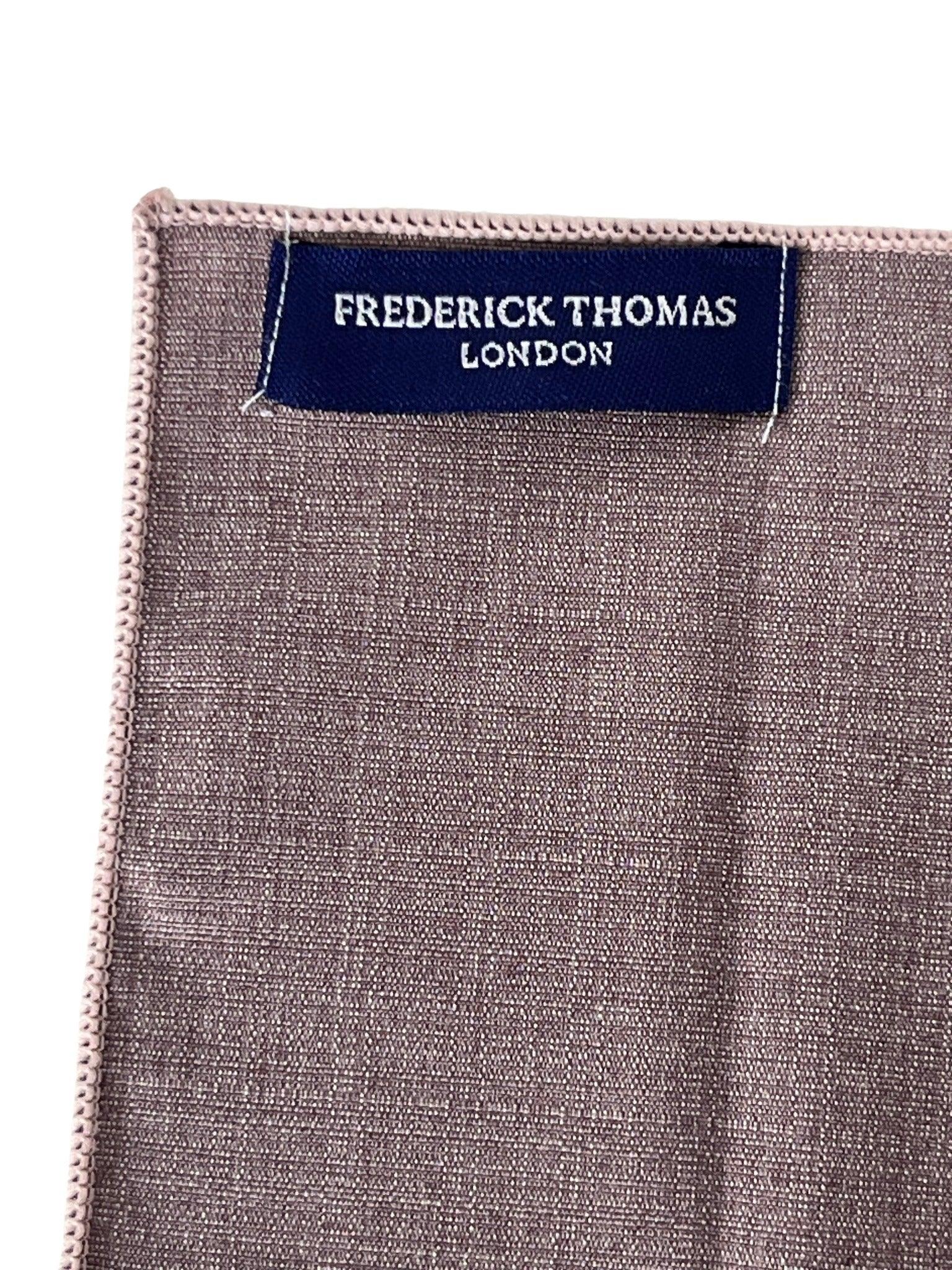 Mauve Brown Bamboo Tie and Pocket Square Set