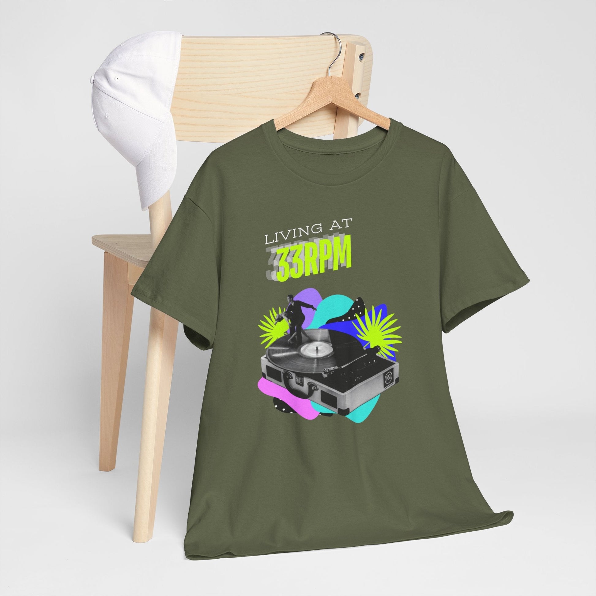 Living at 33rpm Flouro Men's T-Shirt
