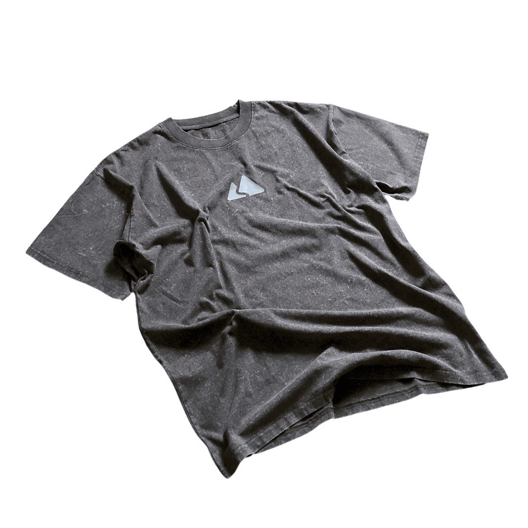Washed Grey Cotton Drop Shoulder Oversized Tee Unisex