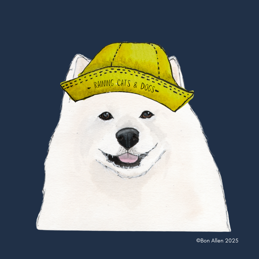 Samoyed Umbrella Golf Size Rain Protection