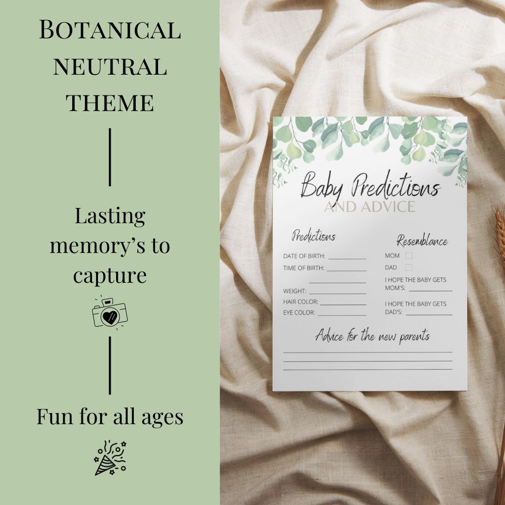 Baby Shower Games Bundle for 6 Activities