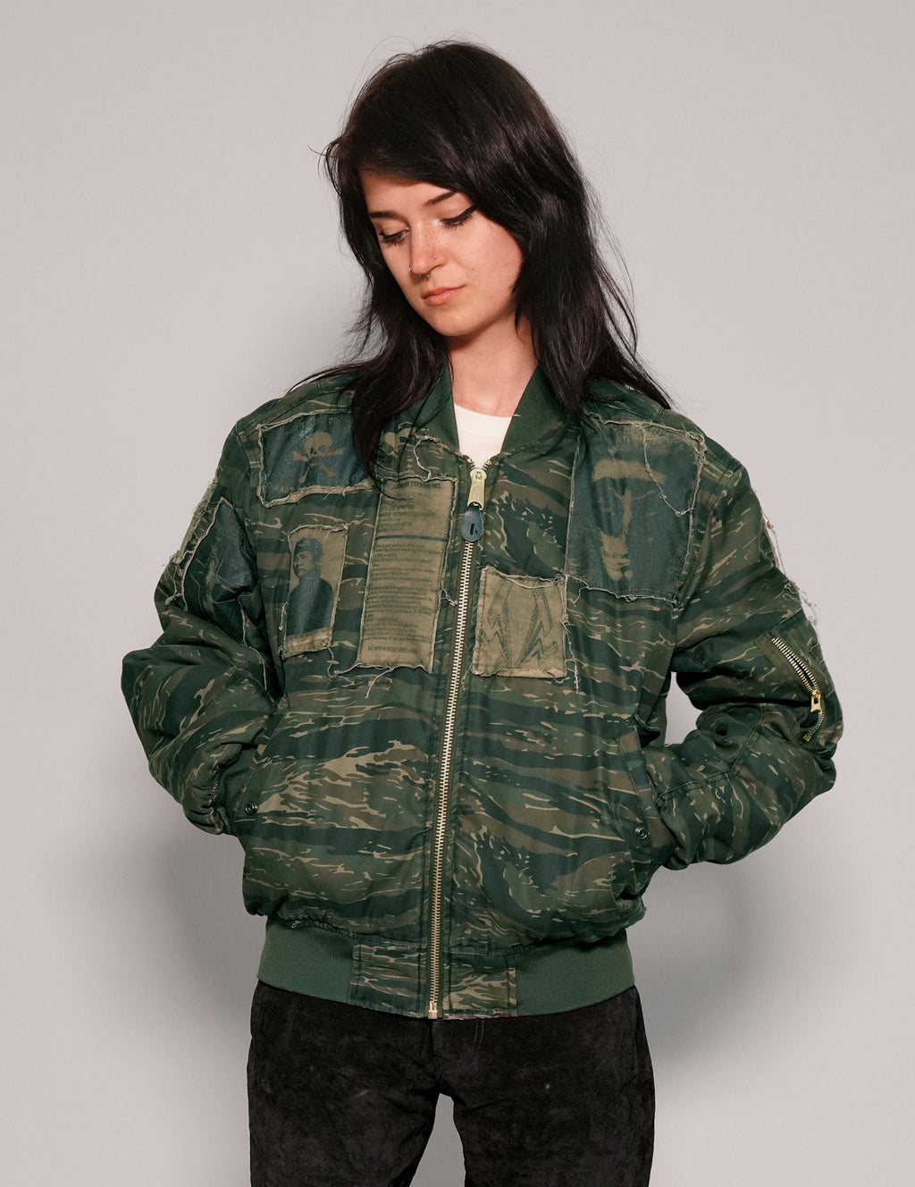 MA 1 Bomber Jacket in Tiger Camo