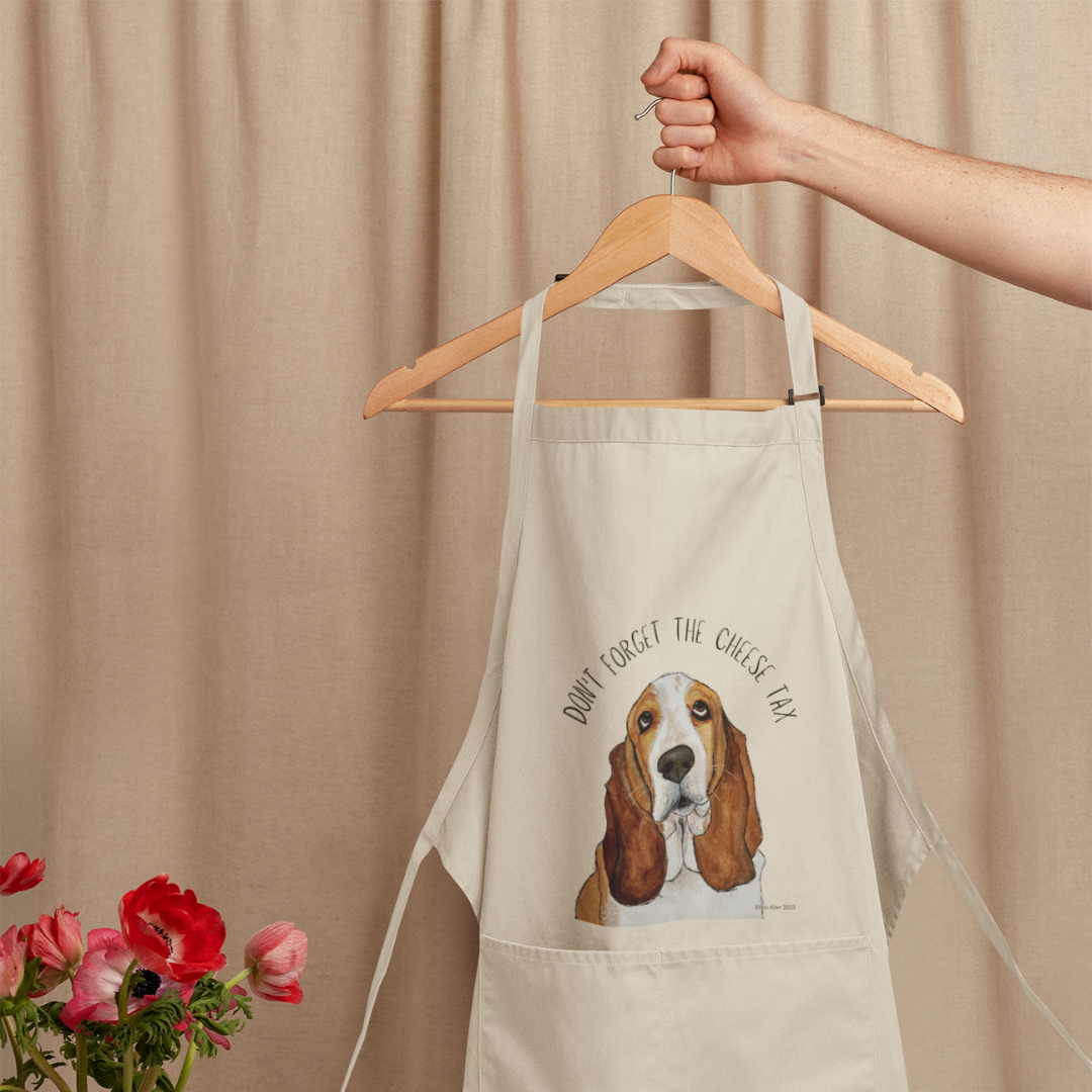 Basset Hound Cheese Tax Collector Apron
