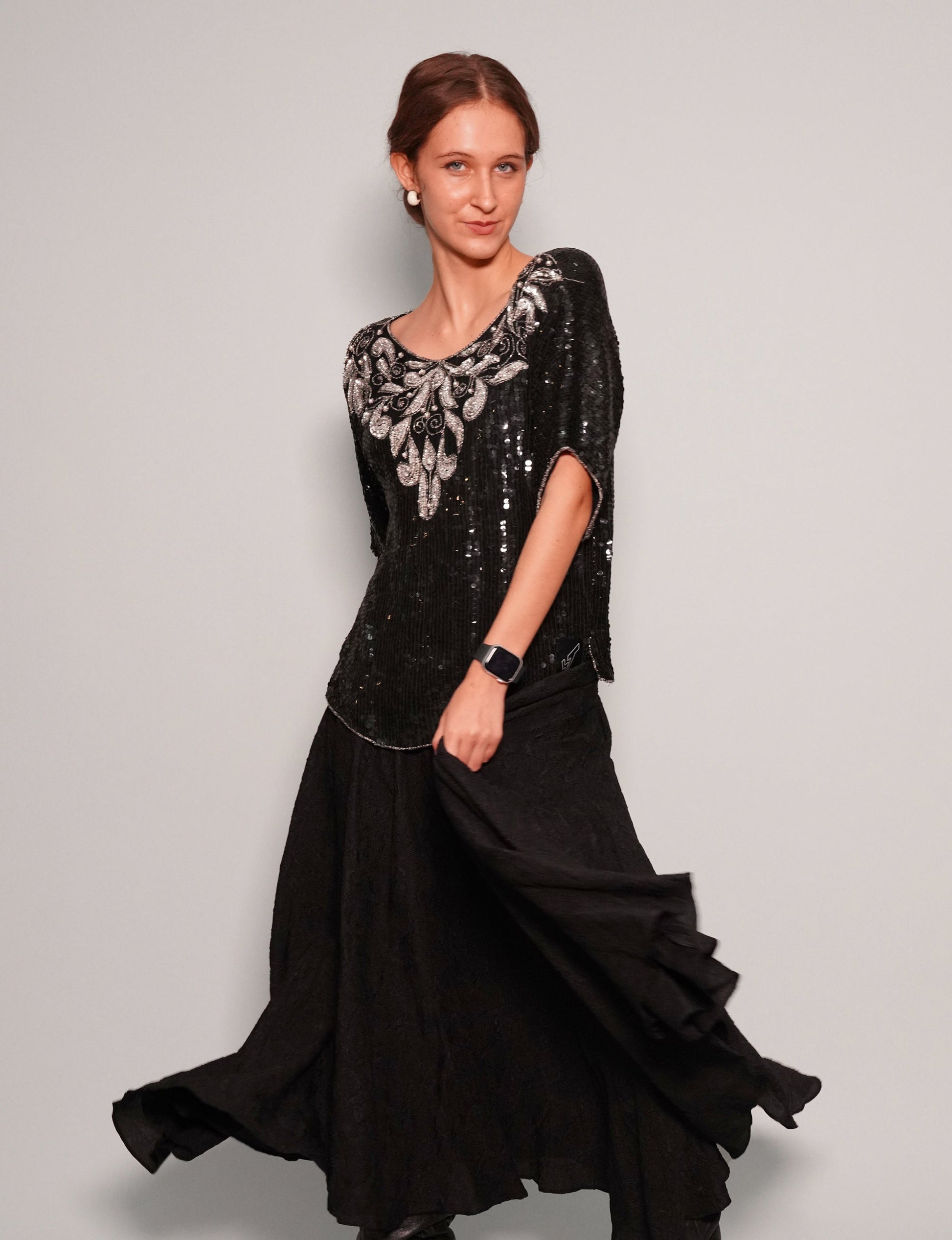 Vintage Art Deco Sequinned Top