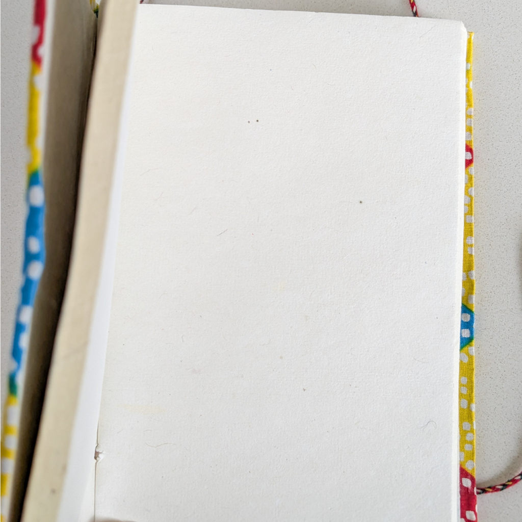 Handmade Eco Cotton Pocket Journal 4 x 6 inch Fair Trade