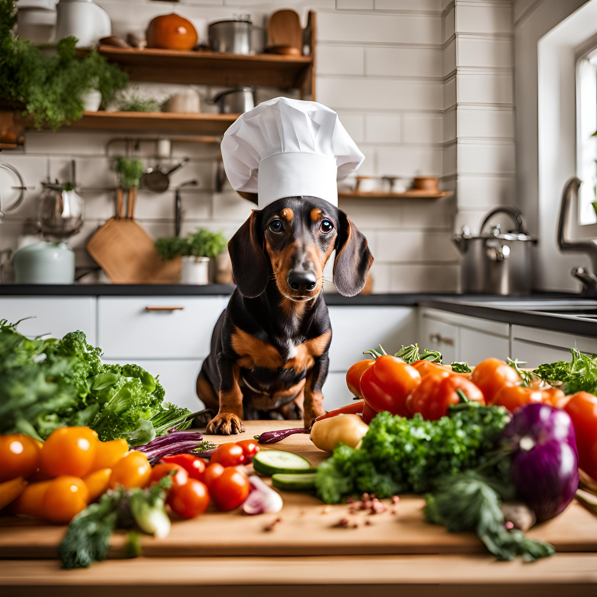 Dachshund Glass Chopping Board with Cheese Tax Design