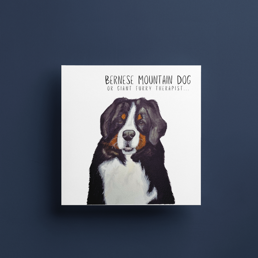 Bernese Mountain Dog Therapy Greeting Card