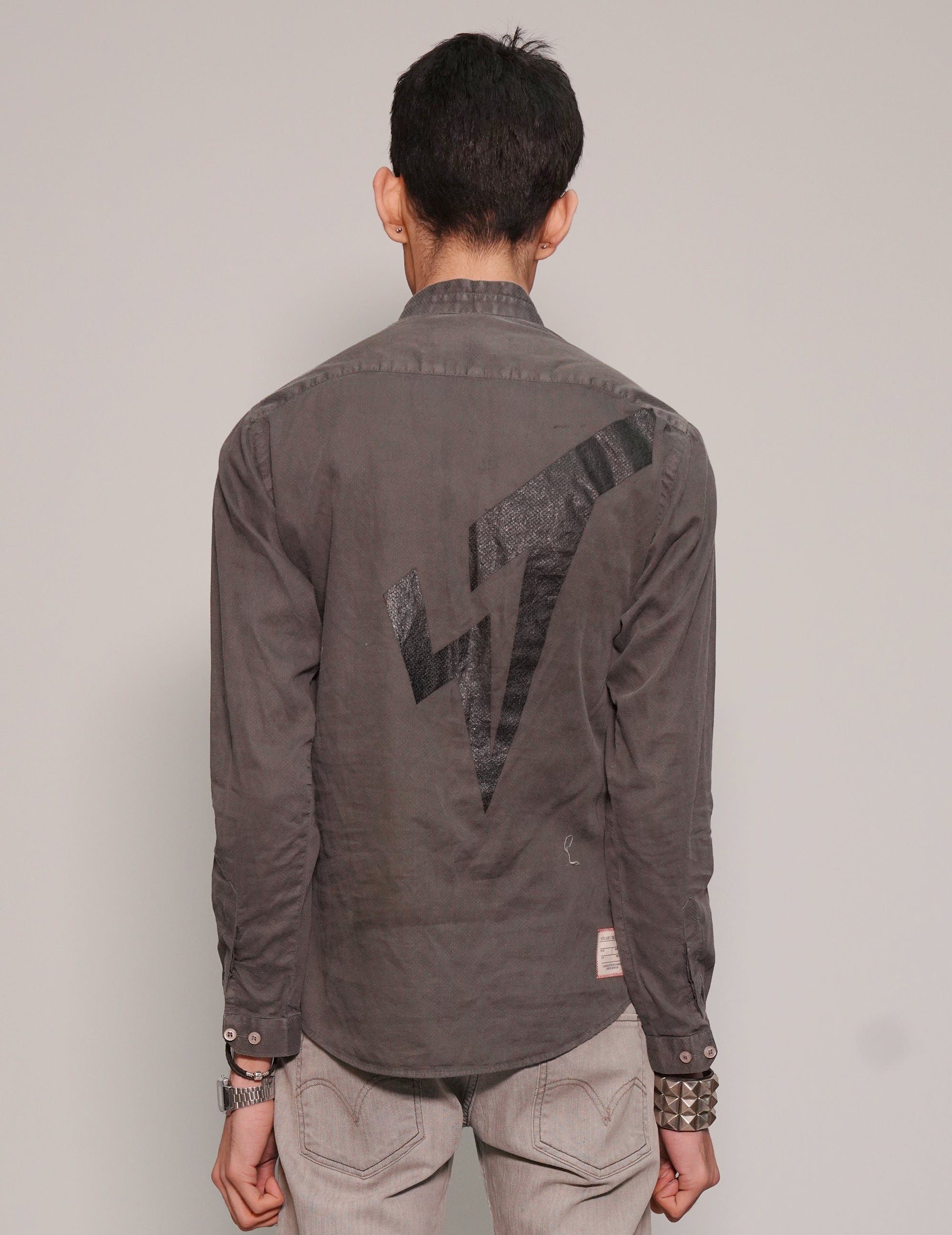 Saint Grandad Shirt in Dark Grey