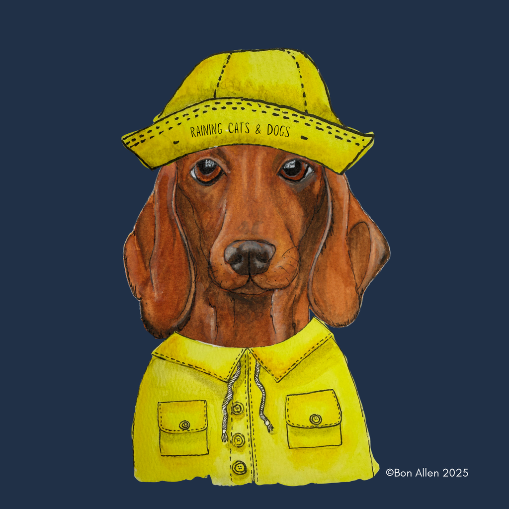 Dachshund Downpour Defender Golf Umbrella