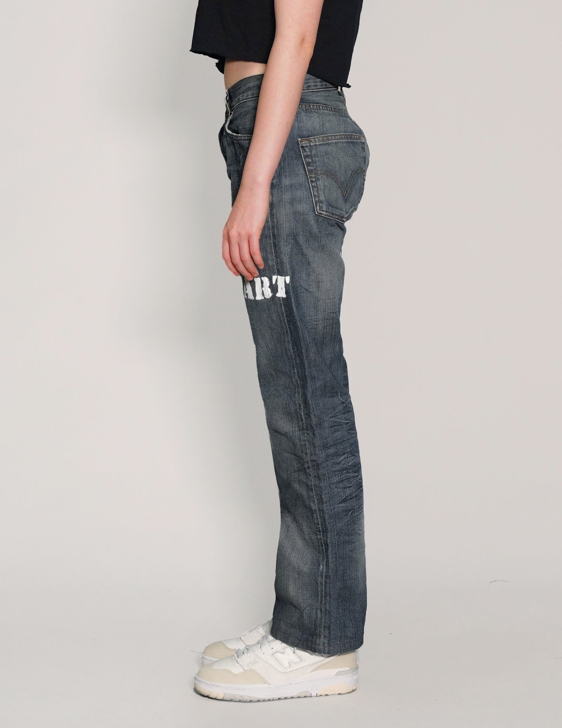 Love Will Tear Us Apart Vintage Indigo Jeans