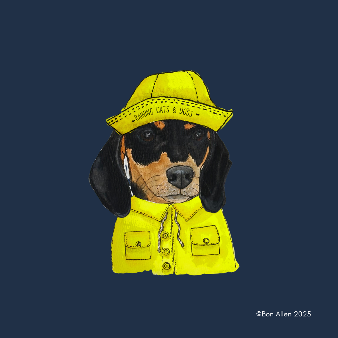 Dachshund Downpour Defender Golf Umbrella