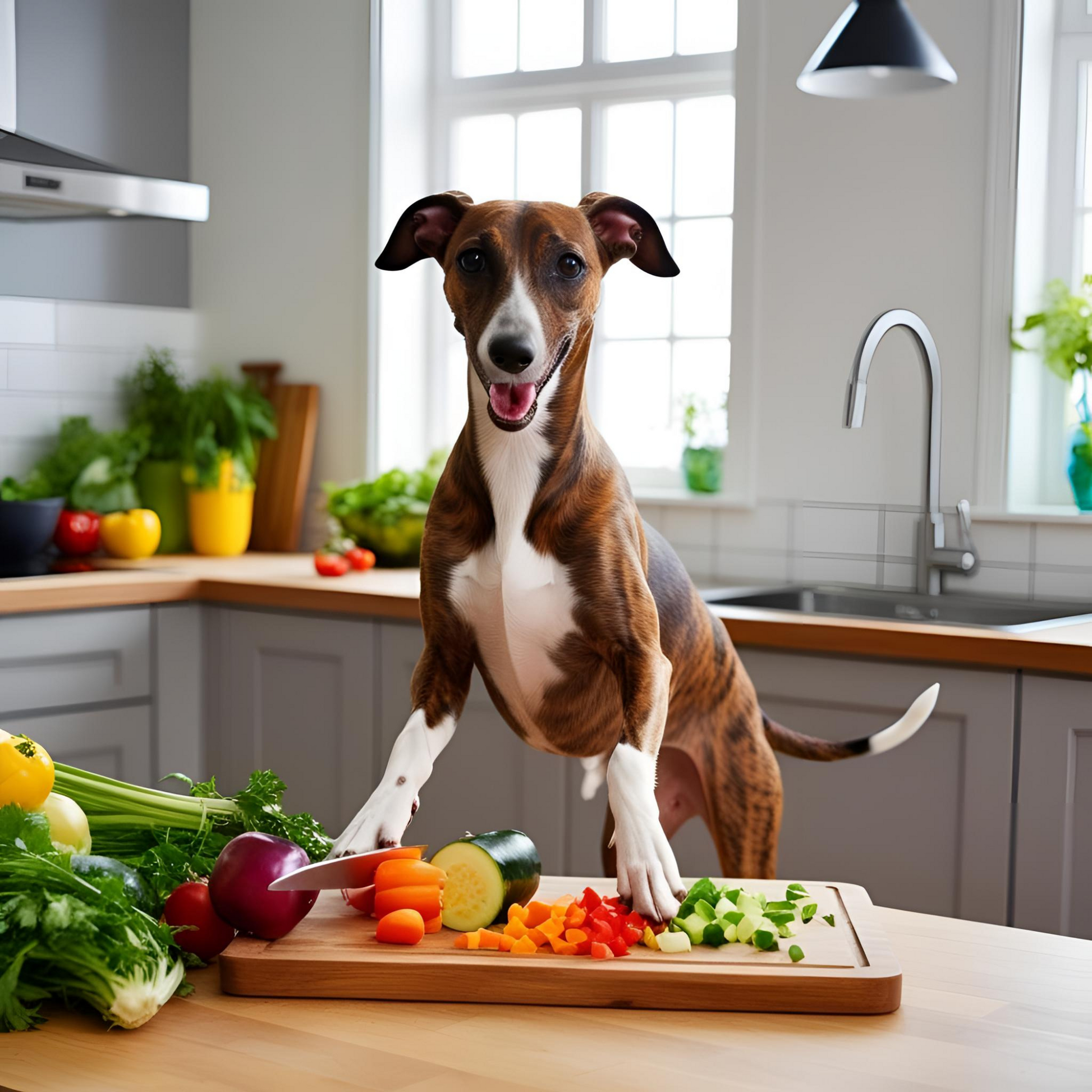 Whippet Cheese Tax Glass Chopping Board