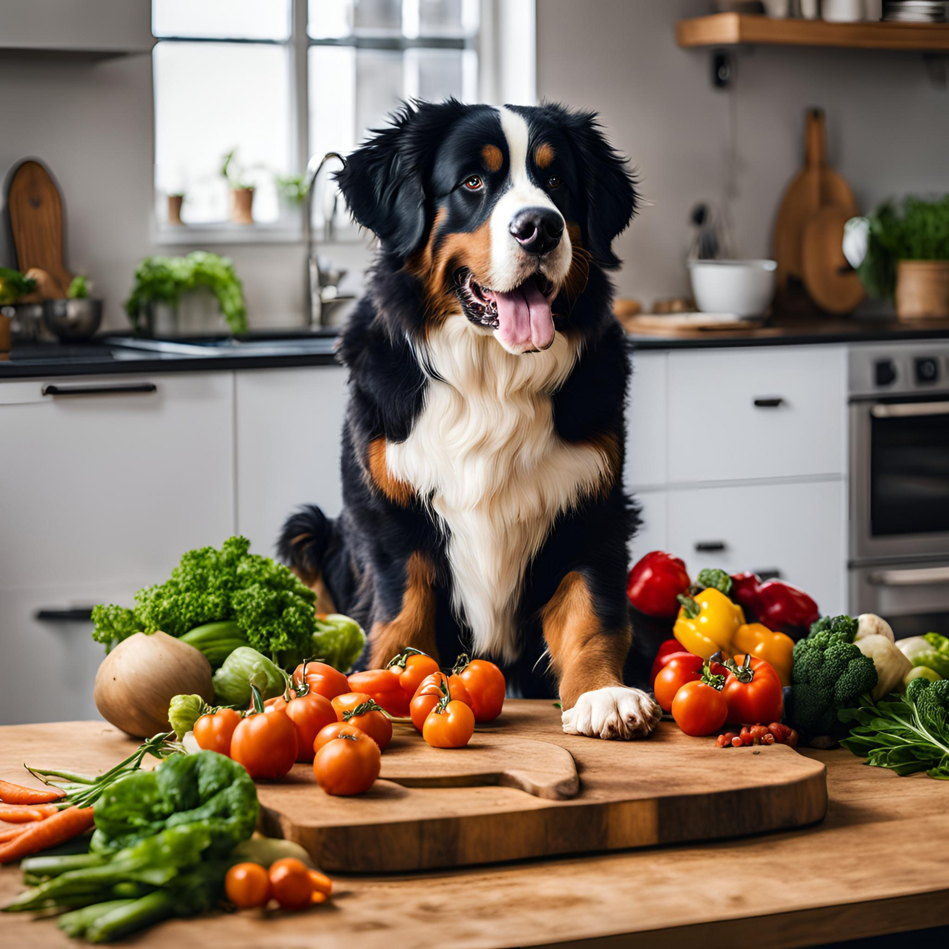 Bernese Mountain Dog Glass Chopping Board