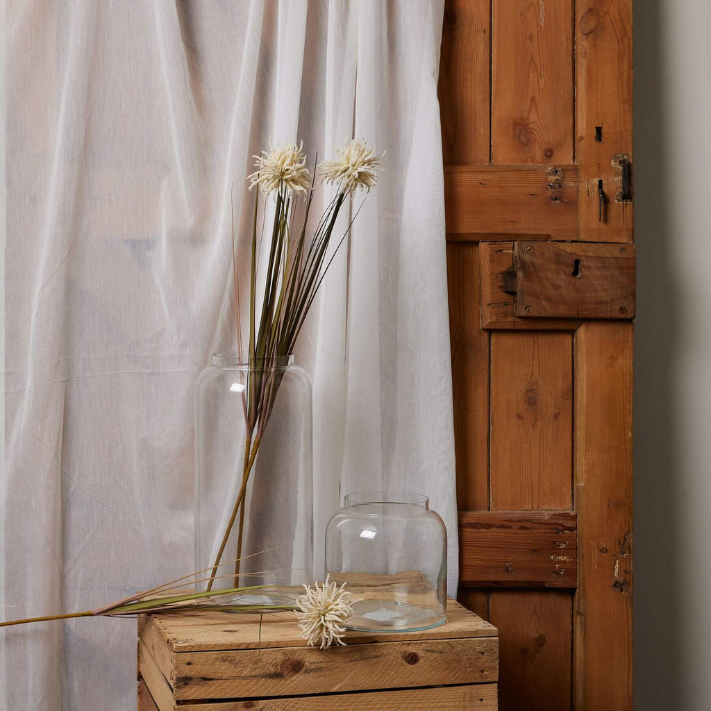 Cream aster spider chrysanthemum artificial stem with layered petals, soft neutral decor accent, 80cm height  by sostter at brixbailey.com