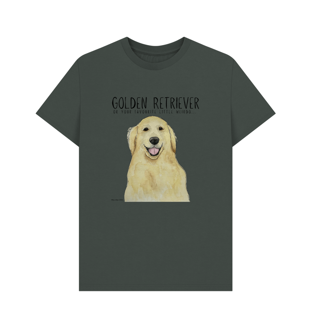 Golden Retriever Vibes Men's Sustainable T-Shirt