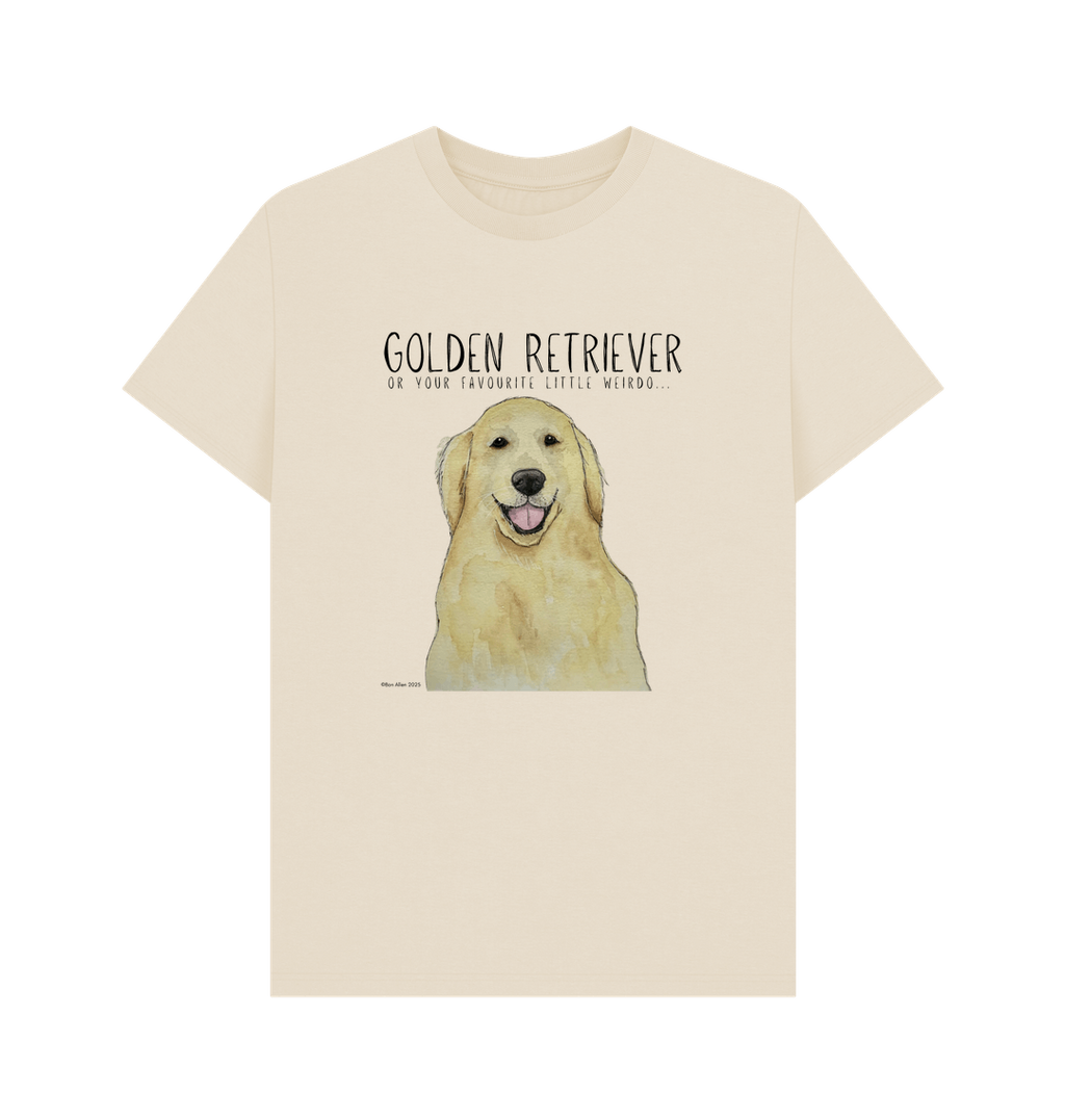 Golden Retriever Vibes Men's Sustainable T-Shirt