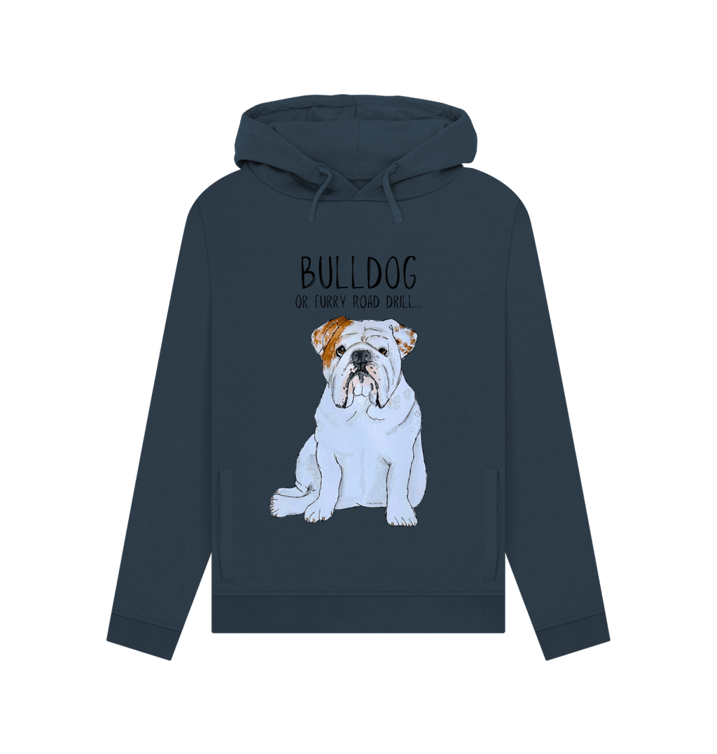 Bulldog Women's Hoodie in Soft Organic Cotton