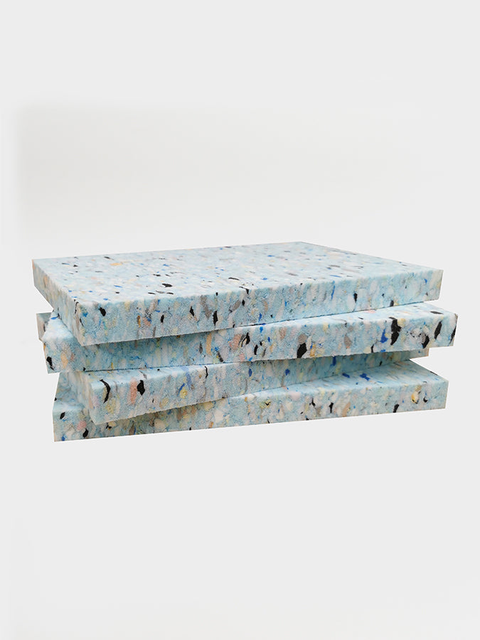 Recycled Chip Foam Yoga Block 1 Inch 4 Pack