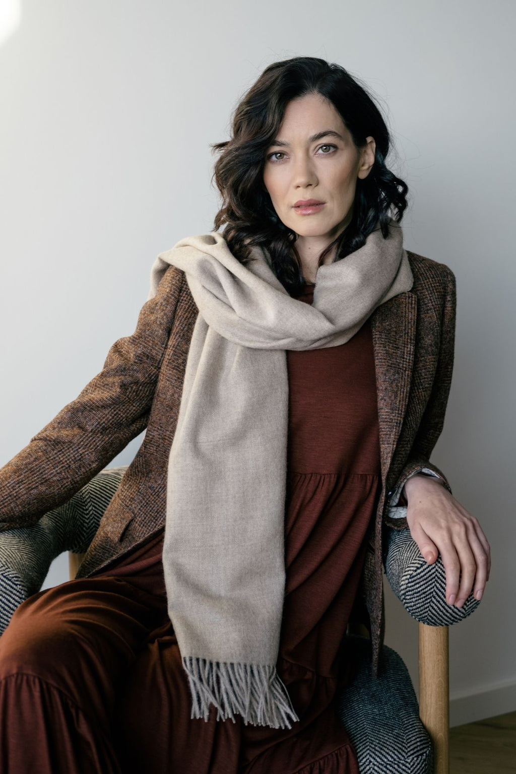 Indulge in Luxury with the Silky Baby Alpaca Shawl by Alpaka at www.brixbailey.com
