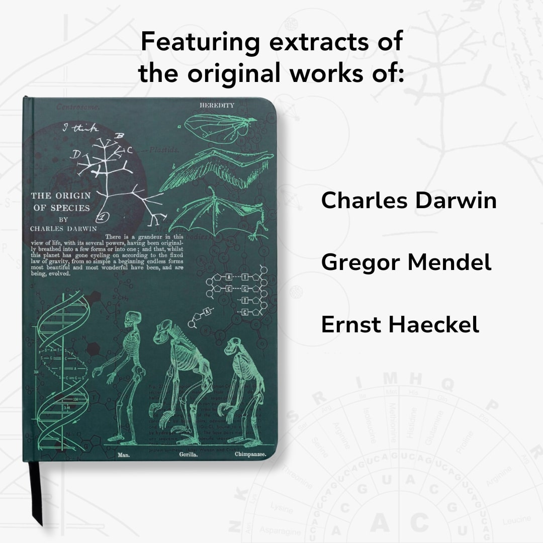Evolution and Genetics A5 Hardcover Notebook