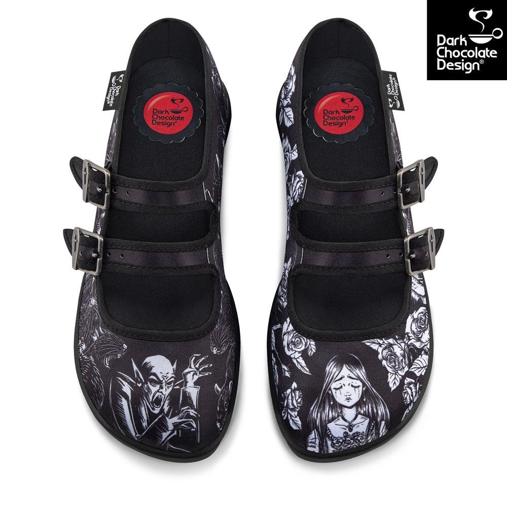 Death Stalks Gothic Mary Jane Flats