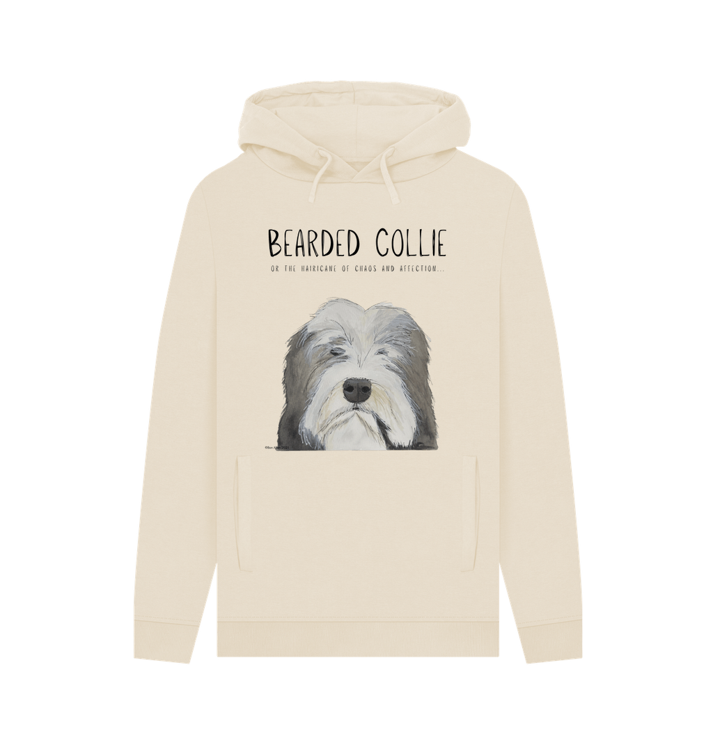 Bearded Collie Men's Hoodie in Organic Cotton