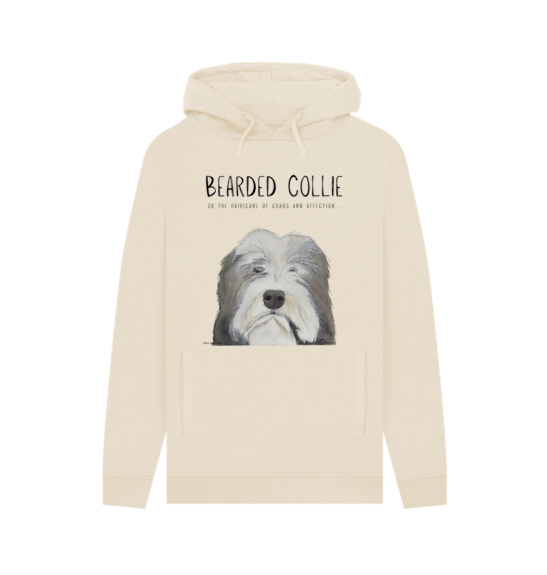 Bearded Collie Men's Hoodie in Organic Cotton