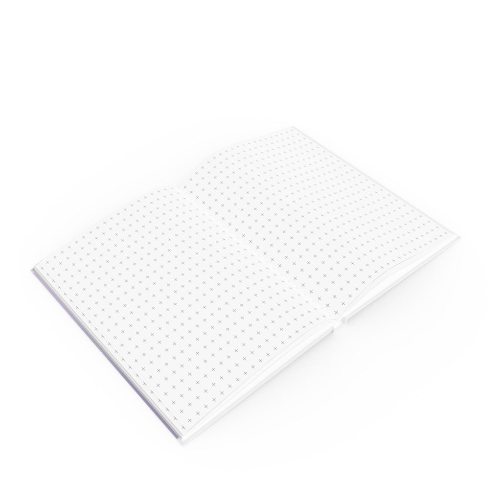 Lilac Hardcover Journal with Love Heart Design