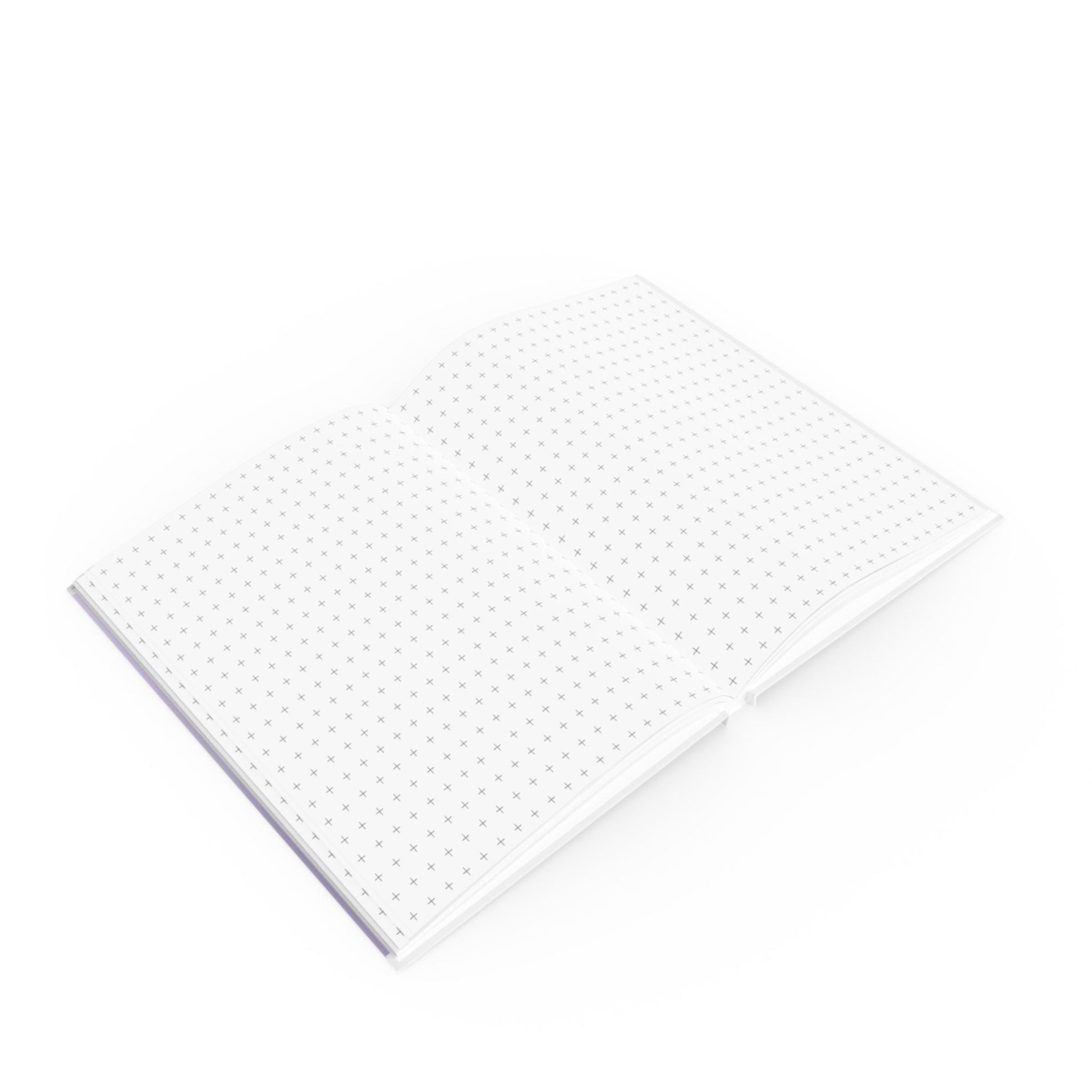 Lilac Hardcover Journal with Love Heart Design